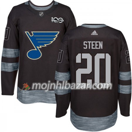 Dresovi St. Louis Blues Alexander Steen 20 1917-2017 100th Anniversary Adidas Crna Authentic - Muške Dresovi St. Louis Blues Alexander Steen 20 1917-2017 100th Anniversary Adidas Crna Authentic - Muške